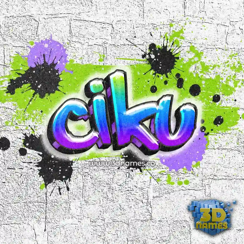 ciku in Graffiti Grunge style - 3D name wallpaper