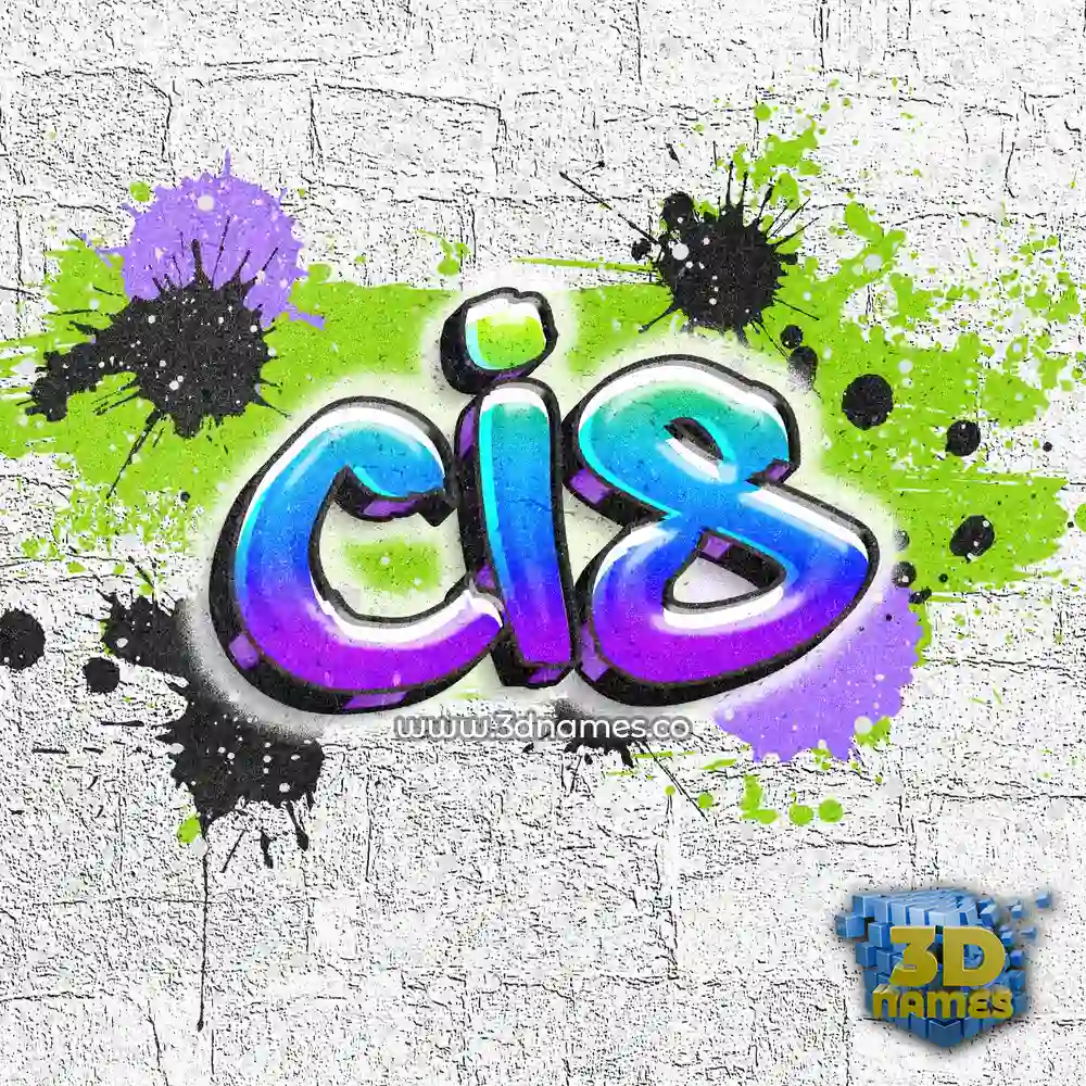 cis in Graffiti Grunge style - 3D name wallpaper
