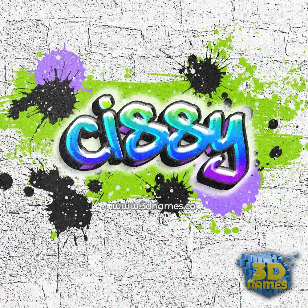 cissy in Graffiti Grunge style - 3D name wallpaper