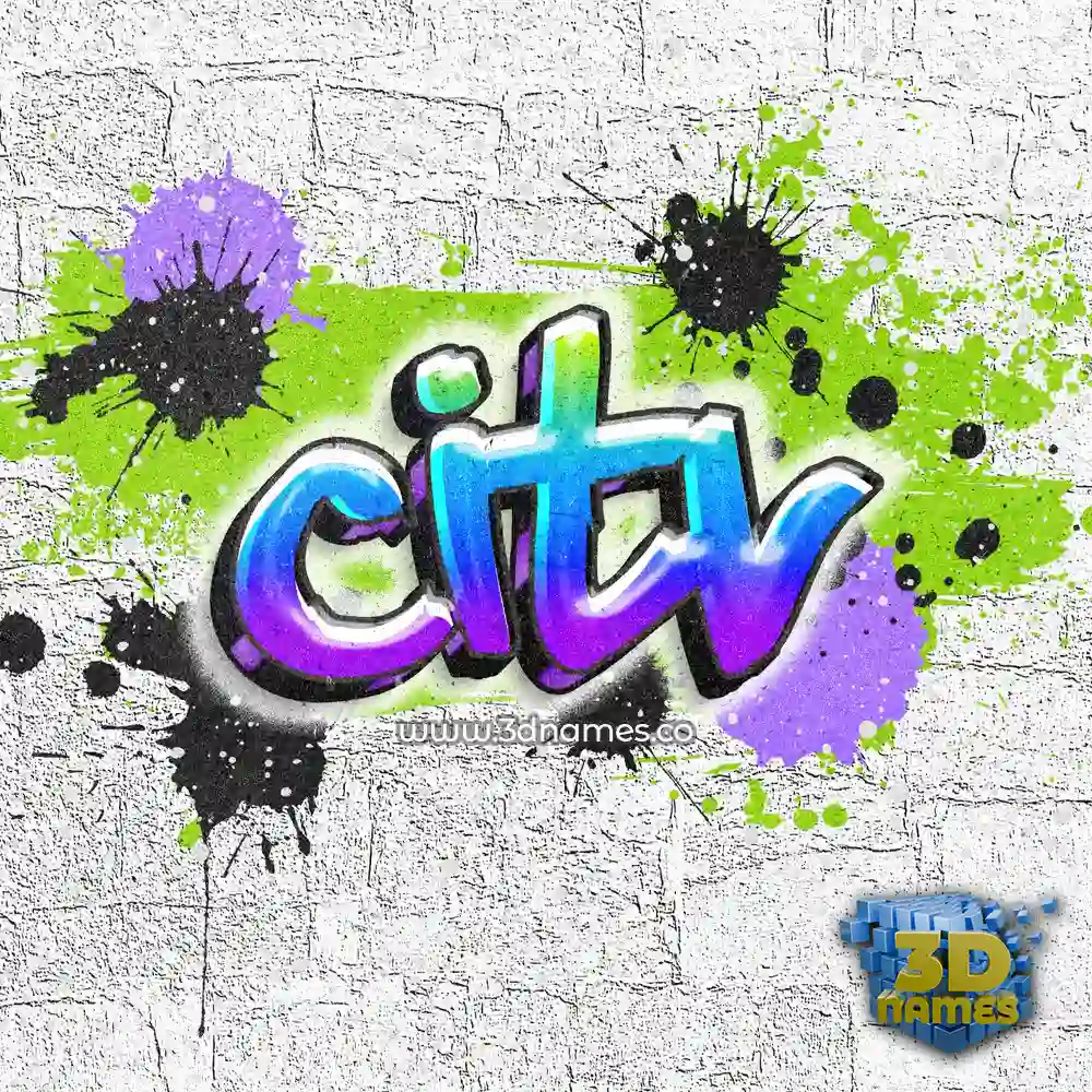 citv in Graffiti Grunge style - 3D name wallpaper