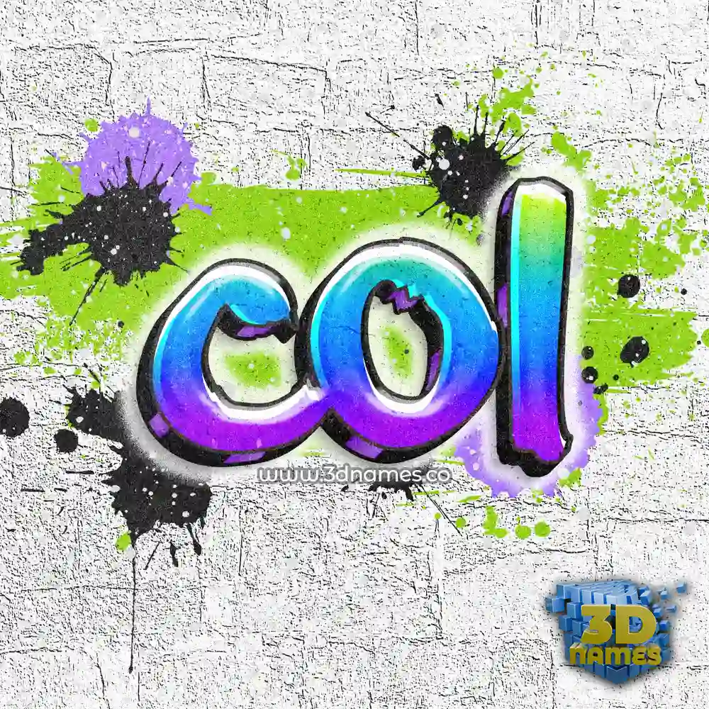 col in Graffiti Grunge style - 3D name wallpaper