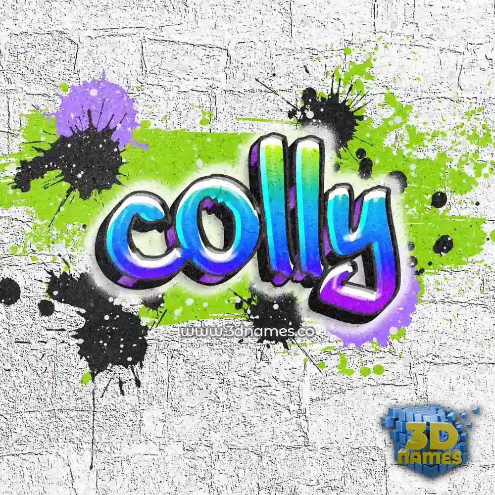 colly in Graffiti Grunge style - 3D name wallpaper