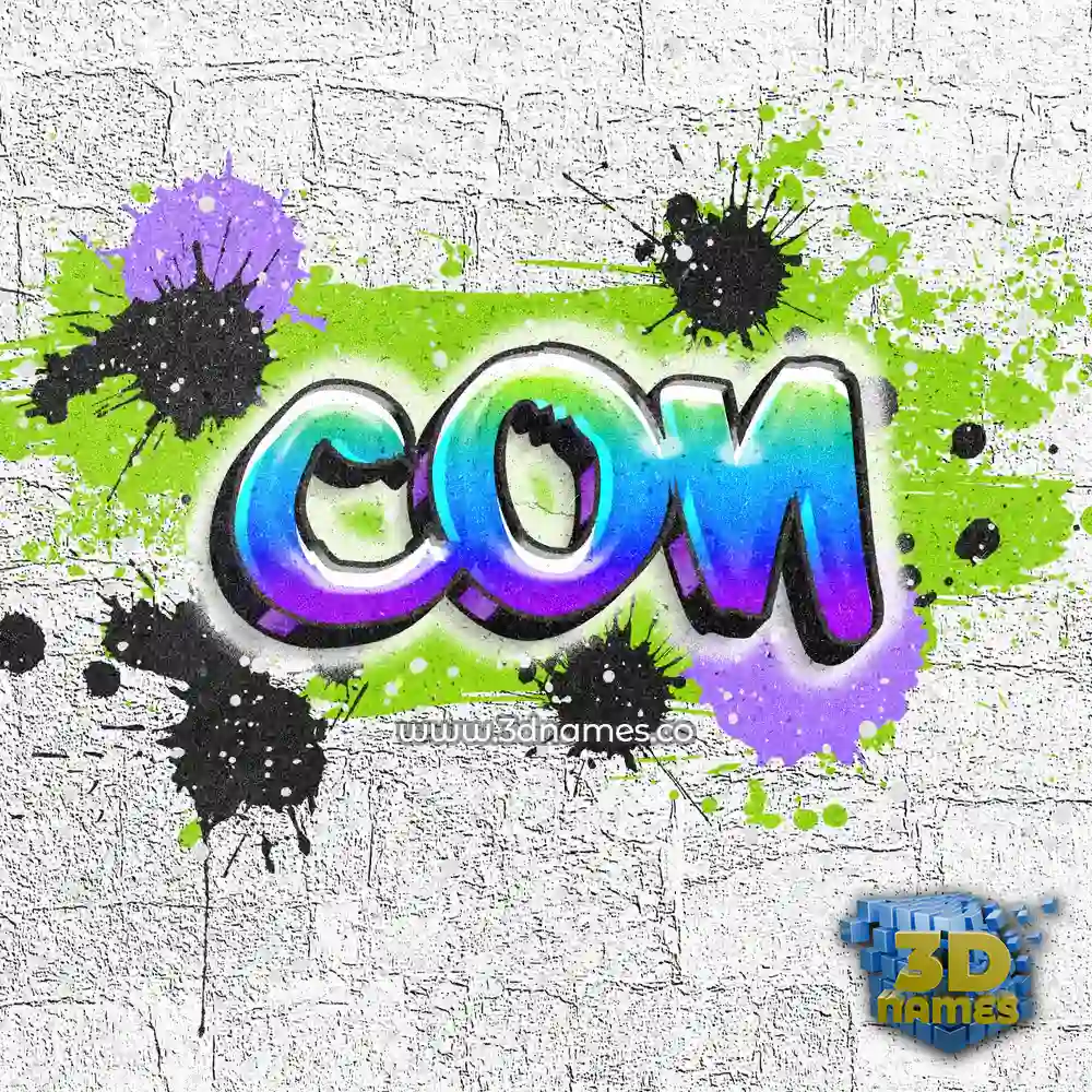 con in Graffiti Grunge style - 3D name wallpaper