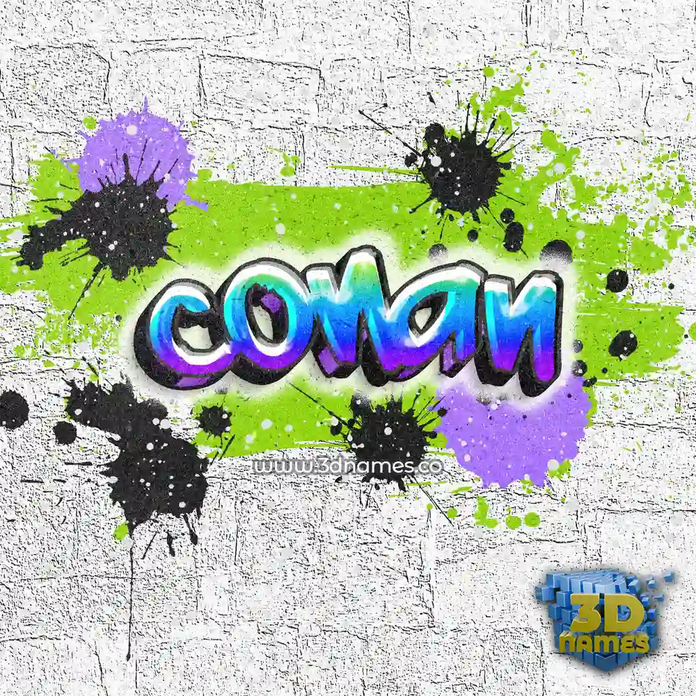 conan in Graffiti Grunge style - 3D name wallpaper