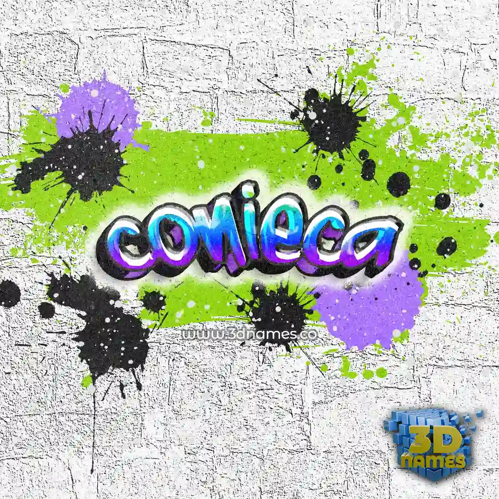 conieca in Graffiti Grunge style - 3D name wallpaper