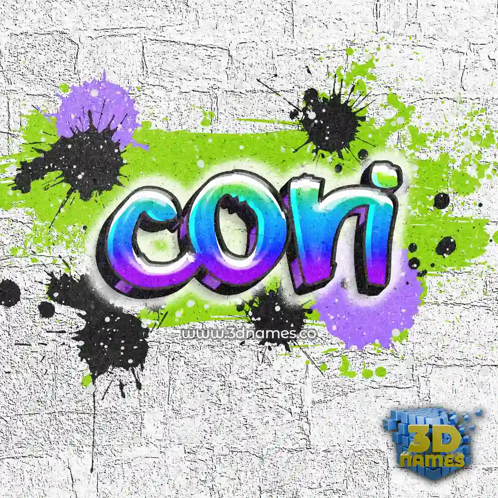 cori in Graffiti Grunge style - 3D name wallpaper
