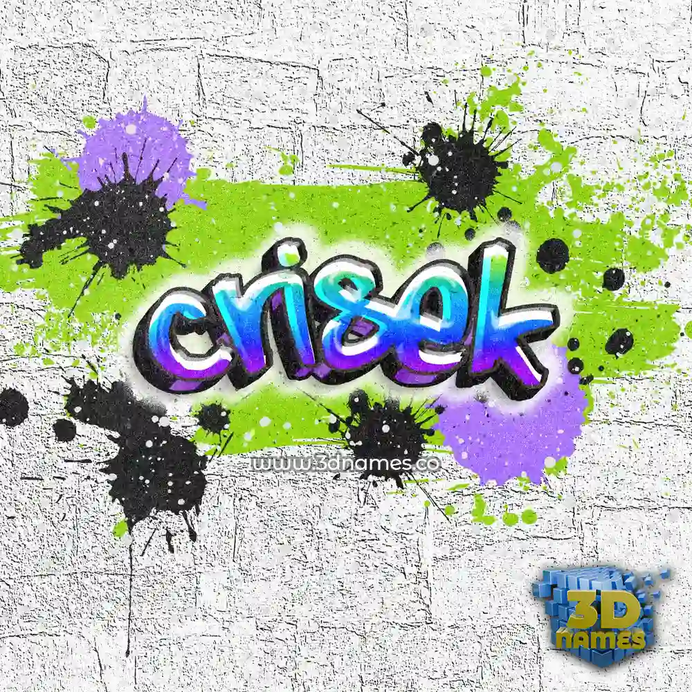 crisek in Graffiti Grunge style - 3D name wallpaper