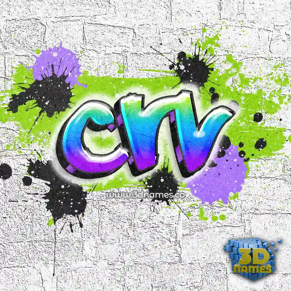 crv in Graffiti Grunge style - 3D name wallpaper