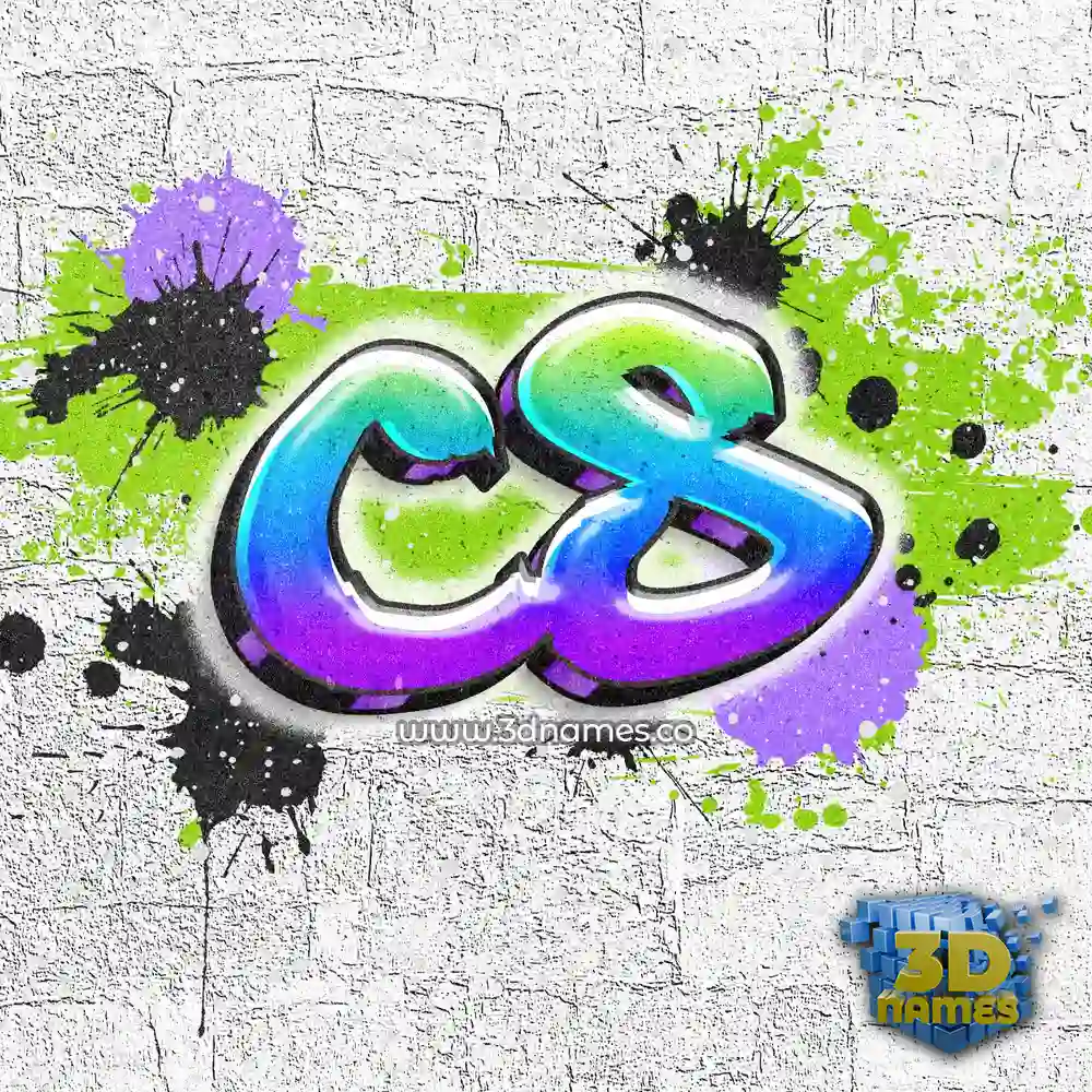 cs in Graffiti Grunge style - 3D name wallpaper