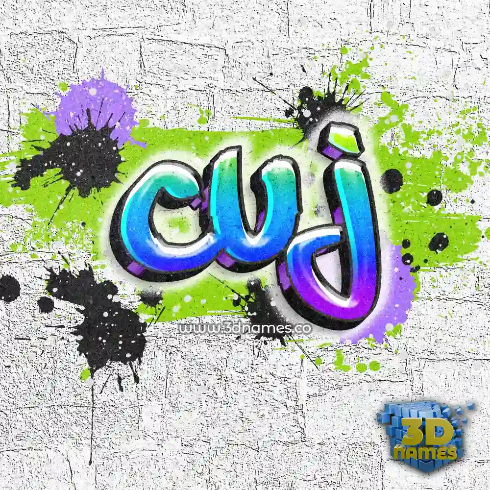 cuj in Graffiti Grunge style - 3D name wallpaper