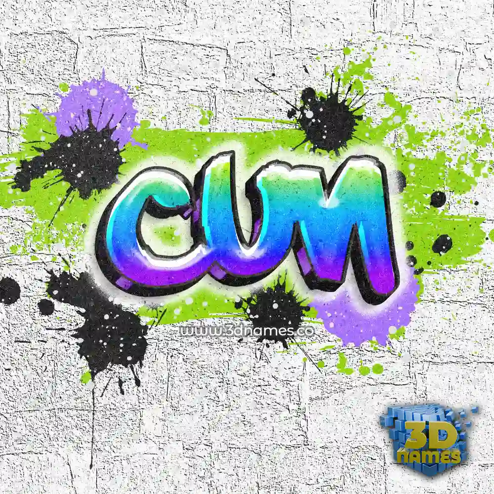 cun in Graffiti Grunge style - 3D name wallpaper