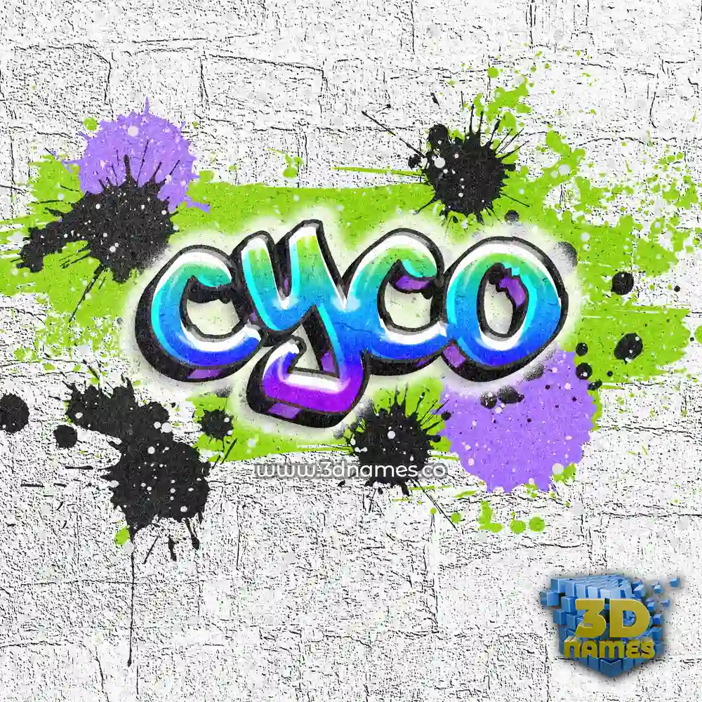 cyco in Graffiti Grunge style - 3D name wallpaper