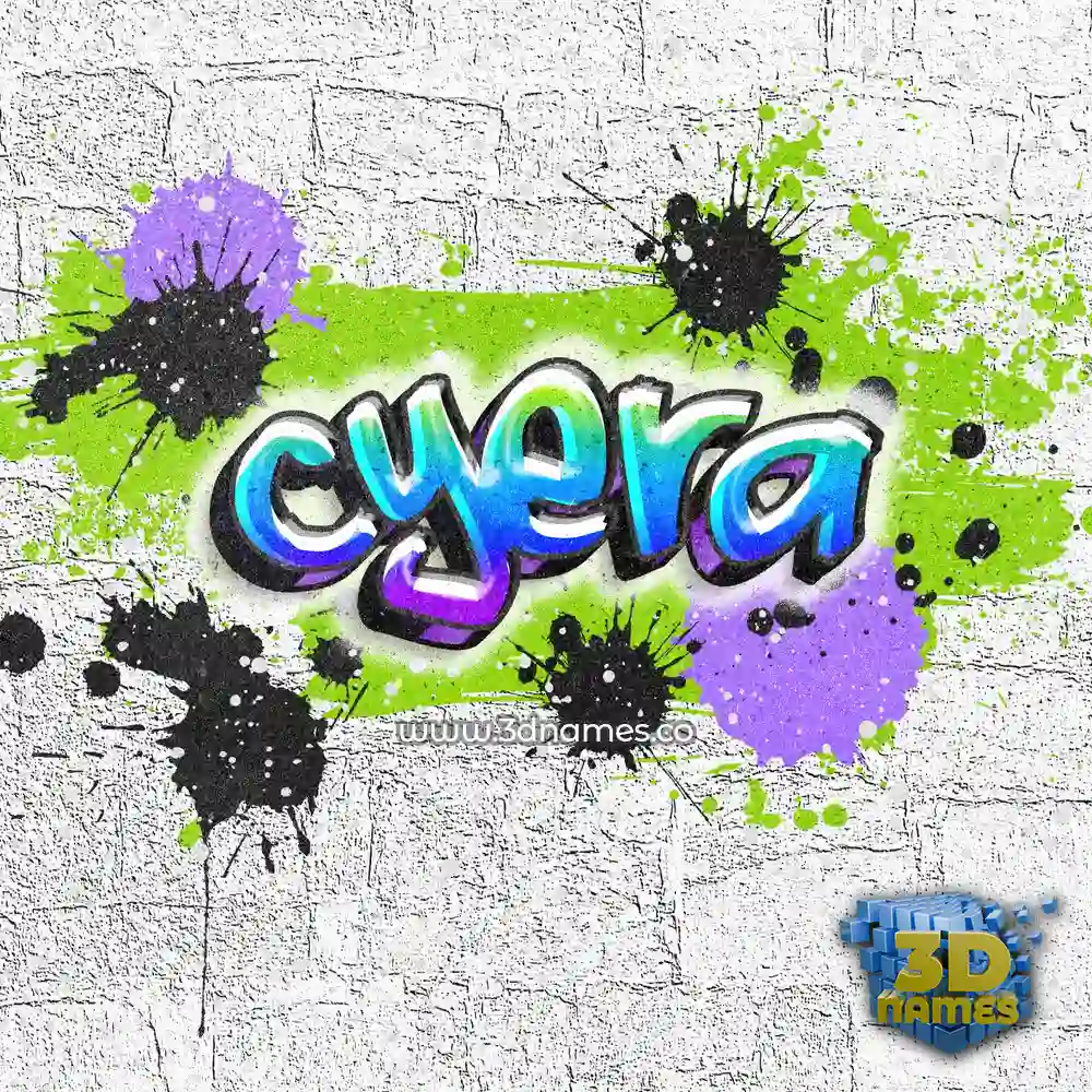 cyera in Graffiti Grunge style - 3D name wallpaper