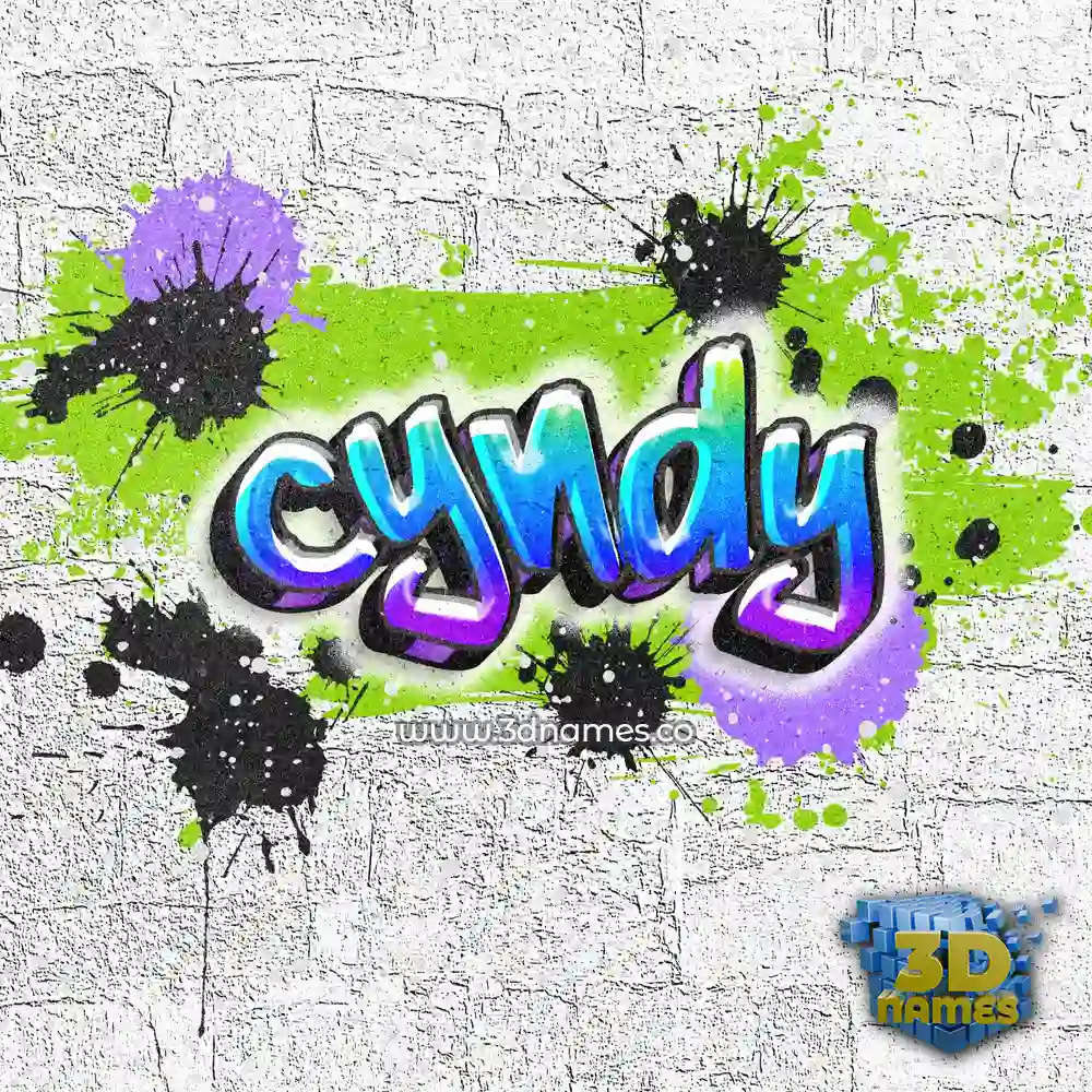 cyndy in Graffiti Grunge style - 3D name wallpaper