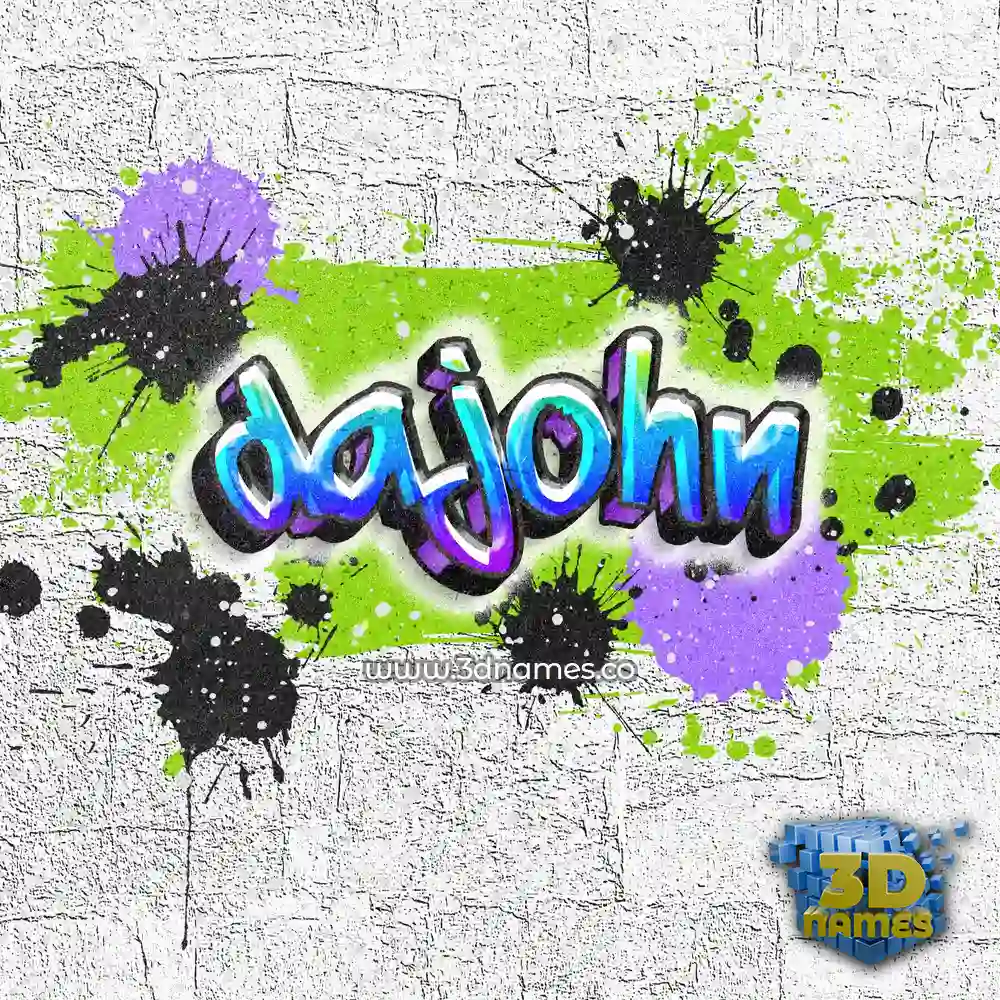 dajohn in Graffiti Grunge style - 3D name wallpaper