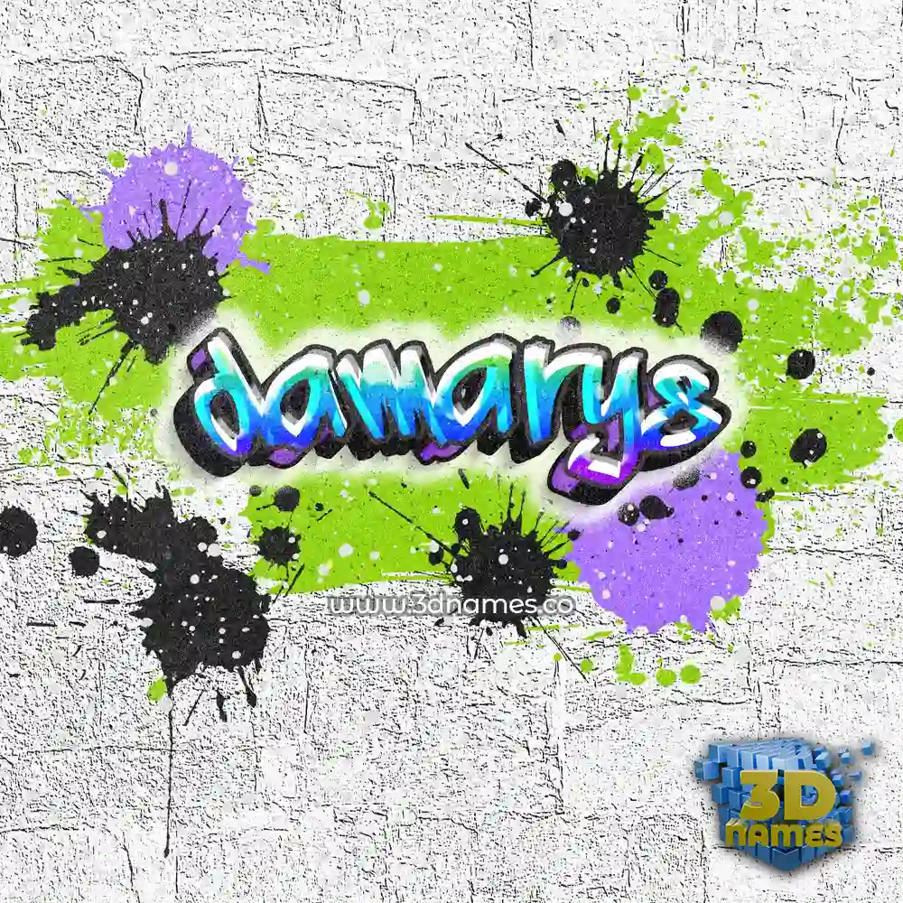 damarys in Graffiti Grunge style - 3D name wallpaper