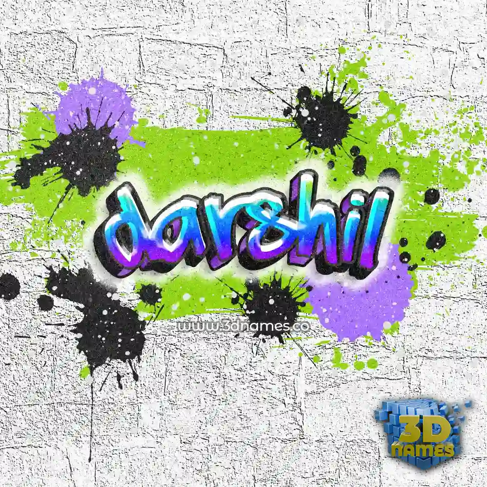 darshil in Graffiti Grunge style - 3D name wallpaper