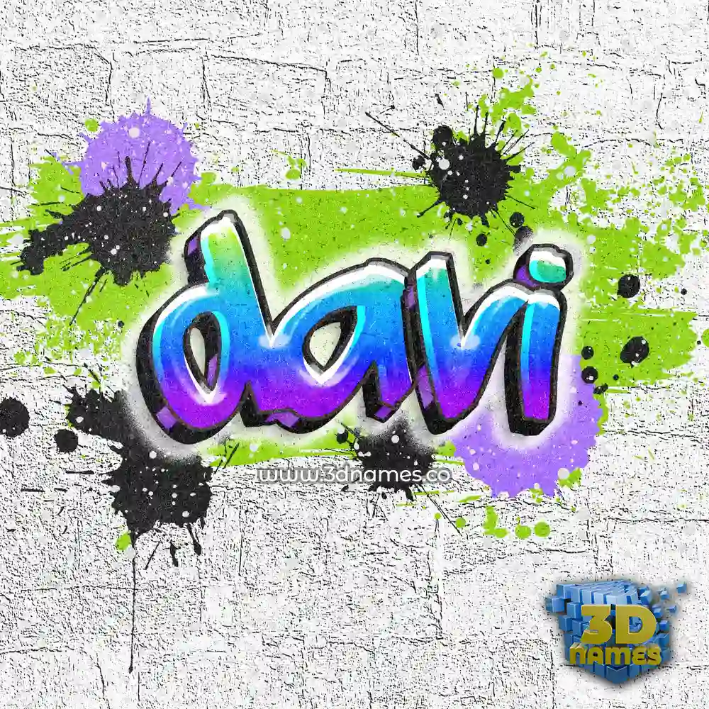 davi in Graffiti Grunge style - 3D name wallpaper