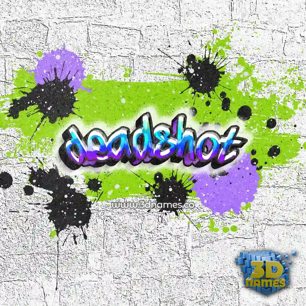 deadshot in Graffiti Grunge style - 3D name wallpaper