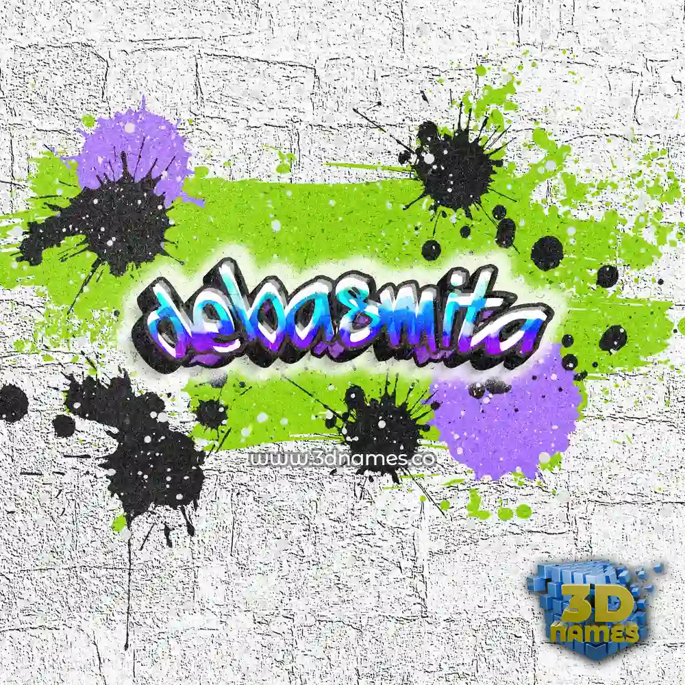 debasmita in Graffiti Grunge style - 3D name wallpaper