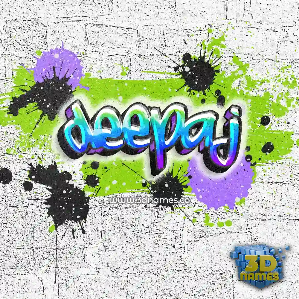 deepaj in Graffiti Grunge style - 3D name wallpaper