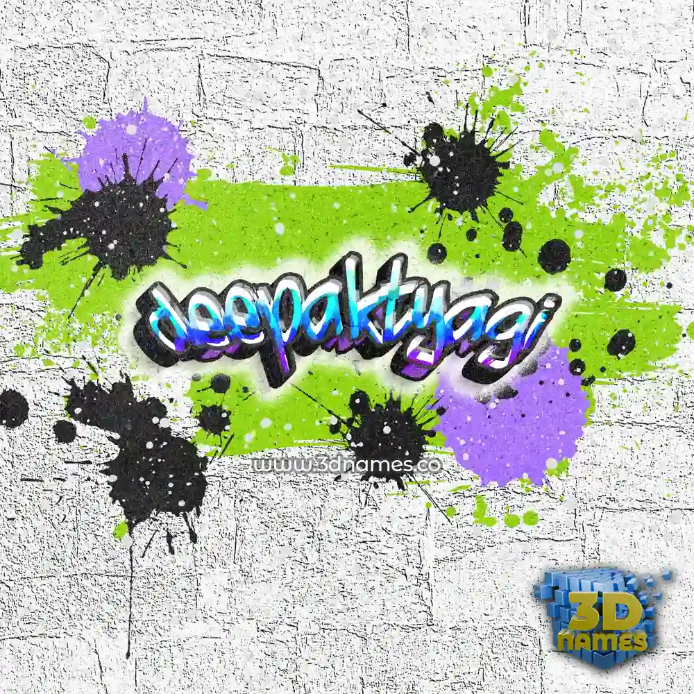 deepaktyagi in Graffiti Grunge style - 3D name wallpaper