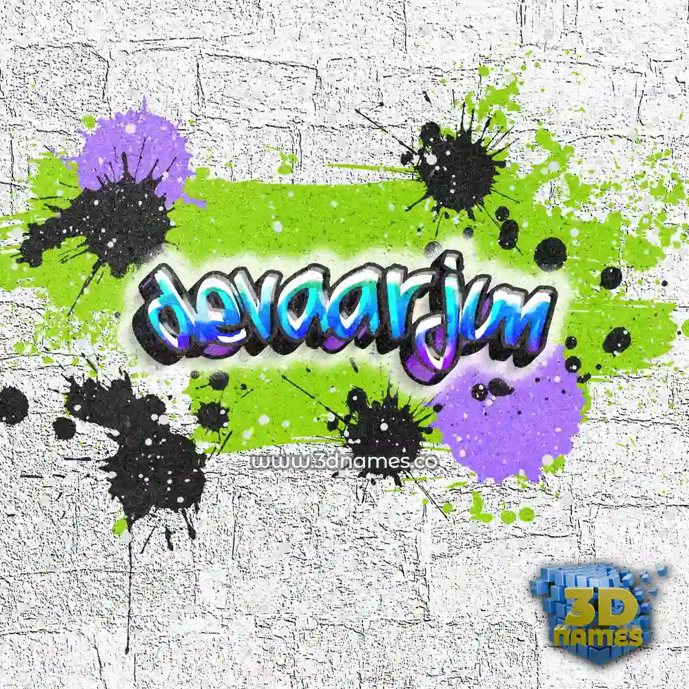 devaarjun in Graffiti Grunge style - 3D name wallpaper