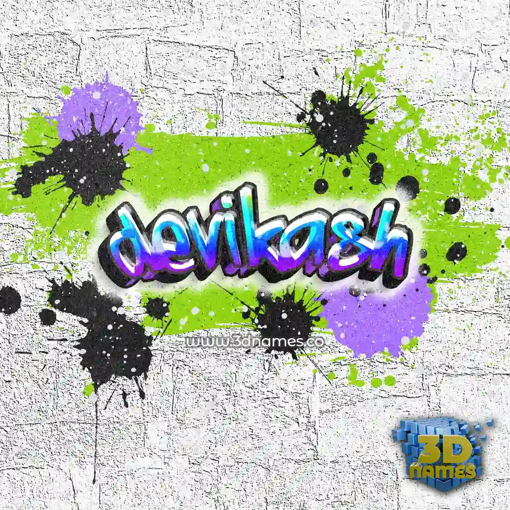 devikash in Graffiti Grunge style - 3D name wallpaper