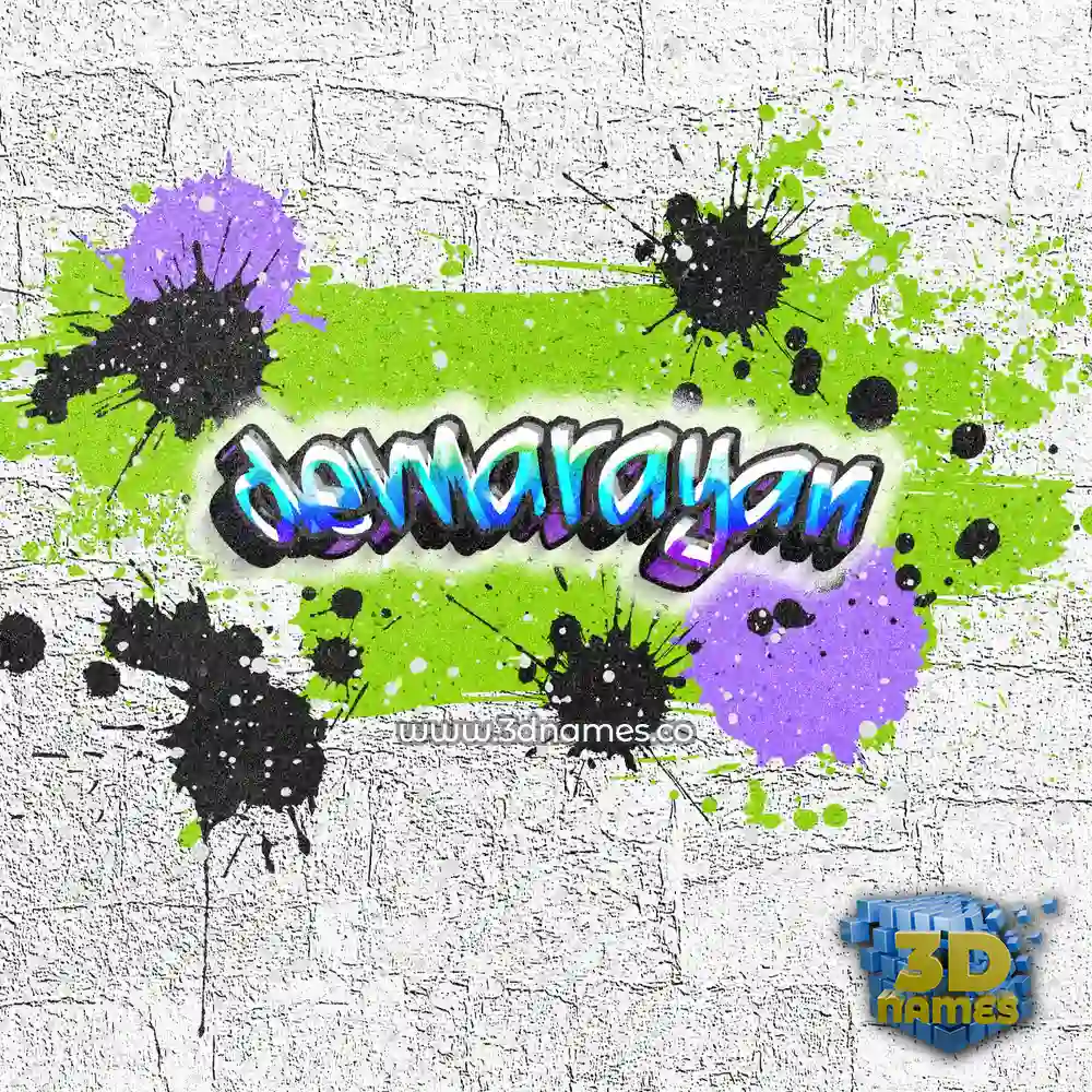 devnarayan in Graffiti Grunge style - 3D name wallpaper