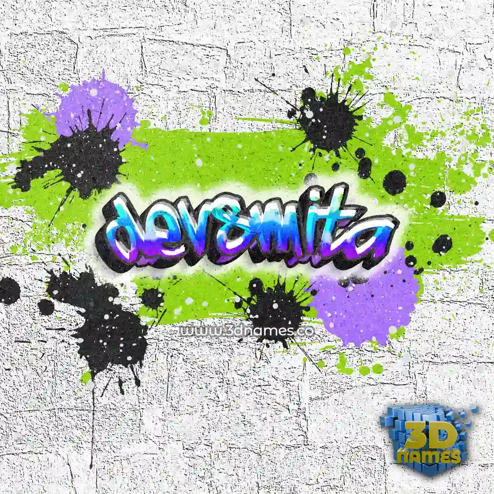 devsmita in Graffiti Grunge style - 3D name wallpaper