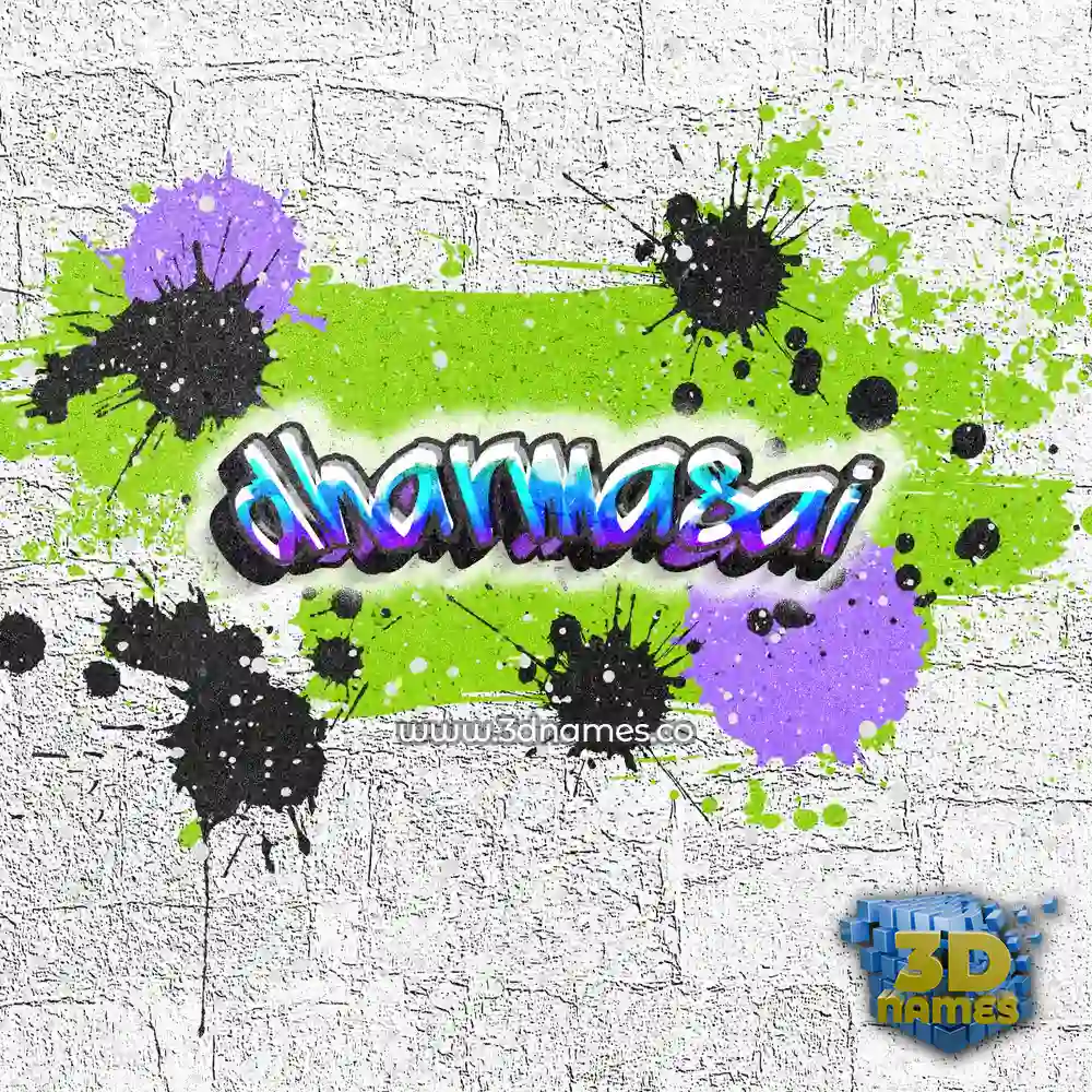 dharmasai in Graffiti Grunge style - 3D name wallpaper