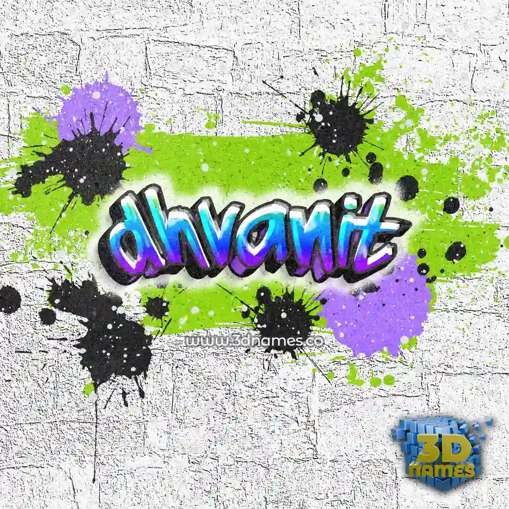 dhvanit in Graffiti Grunge style - 3D name wallpaper