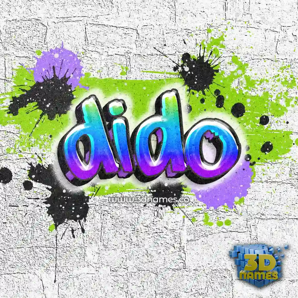 dido in Graffiti Grunge style - 3D name wallpaper