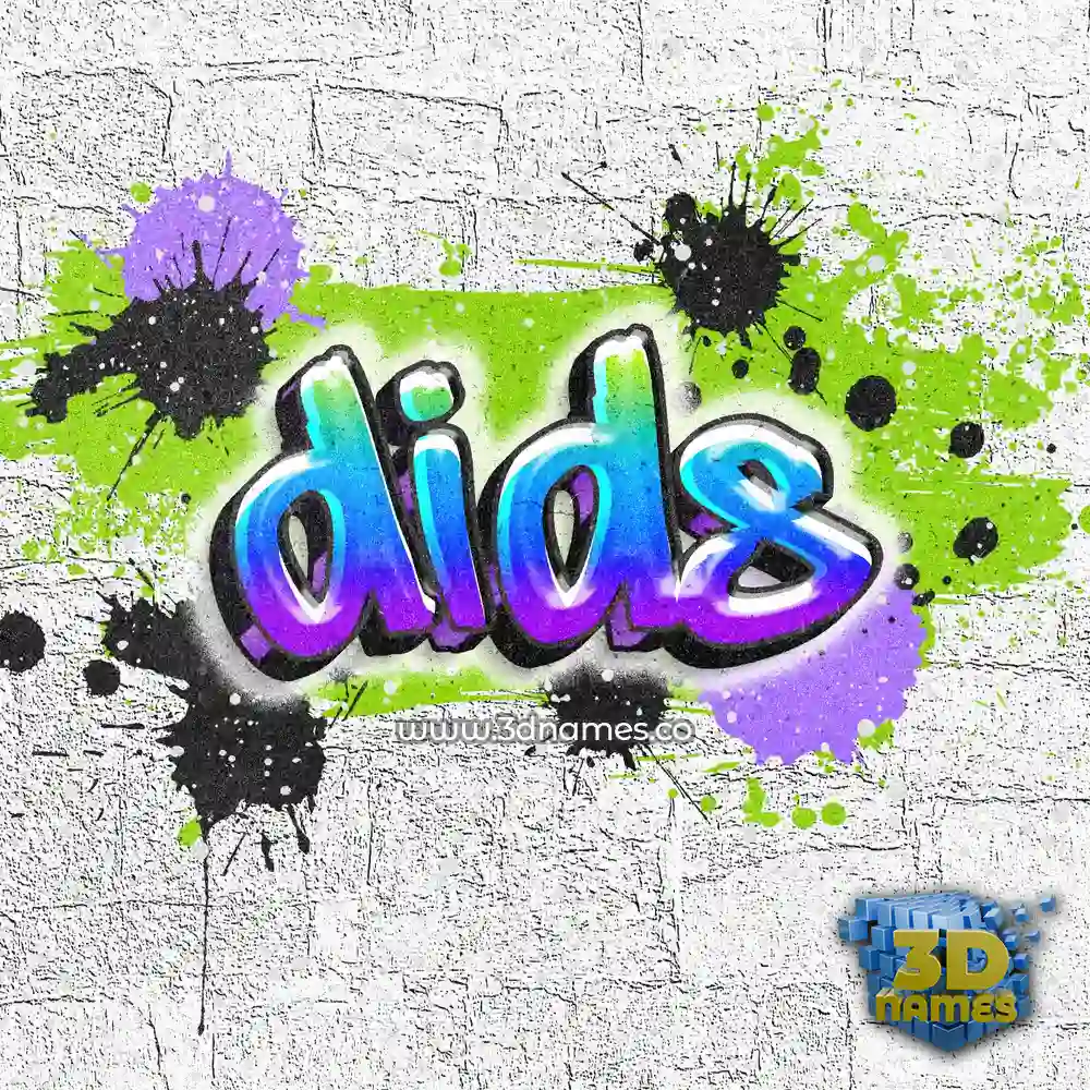dids in Graffiti Grunge style - 3D name wallpaper