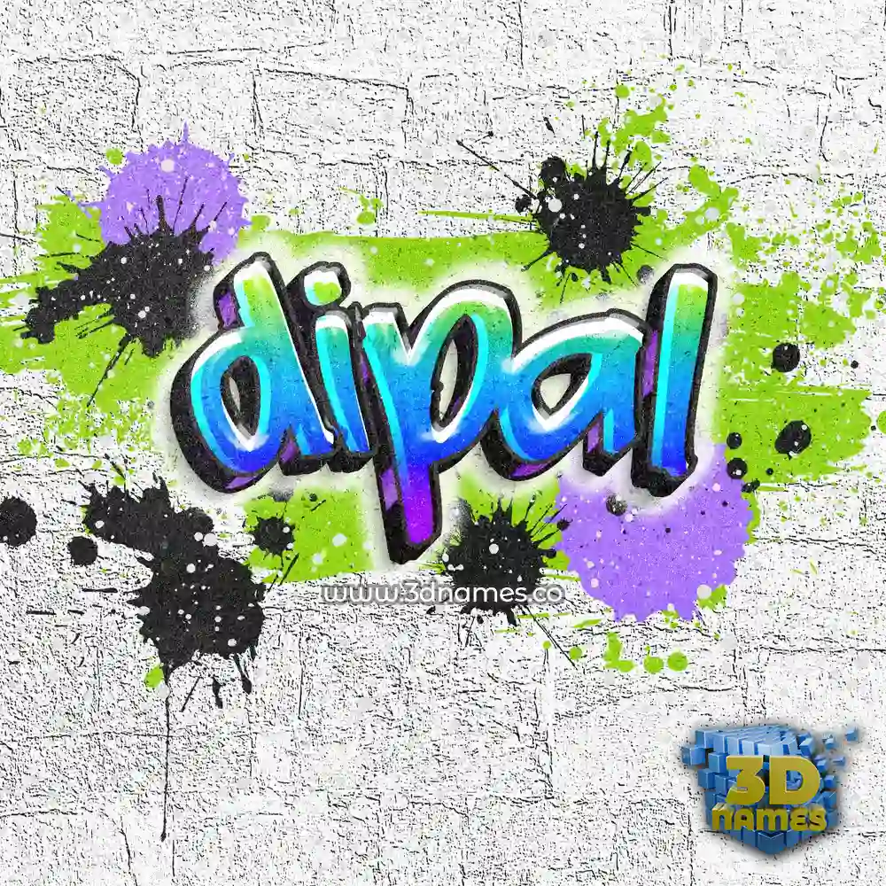 dipal in Graffiti Grunge style - 3D name wallpaper