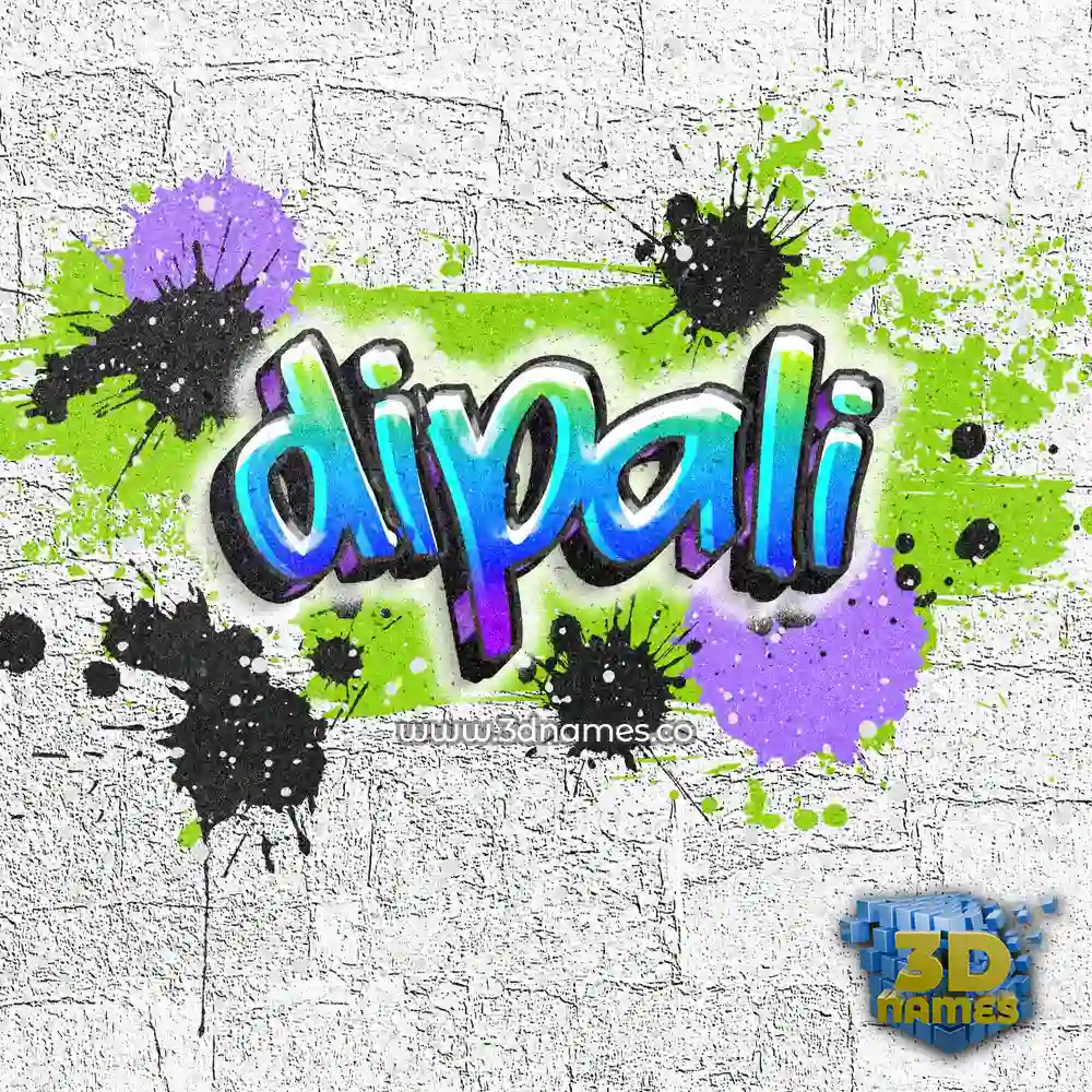 dipali in Graffiti Grunge style - 3D name wallpaper