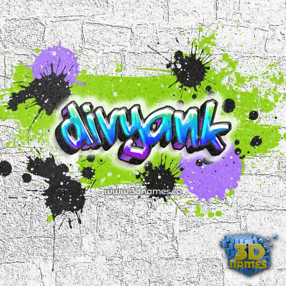 divyank in Graffiti Grunge style - 3D name wallpaper