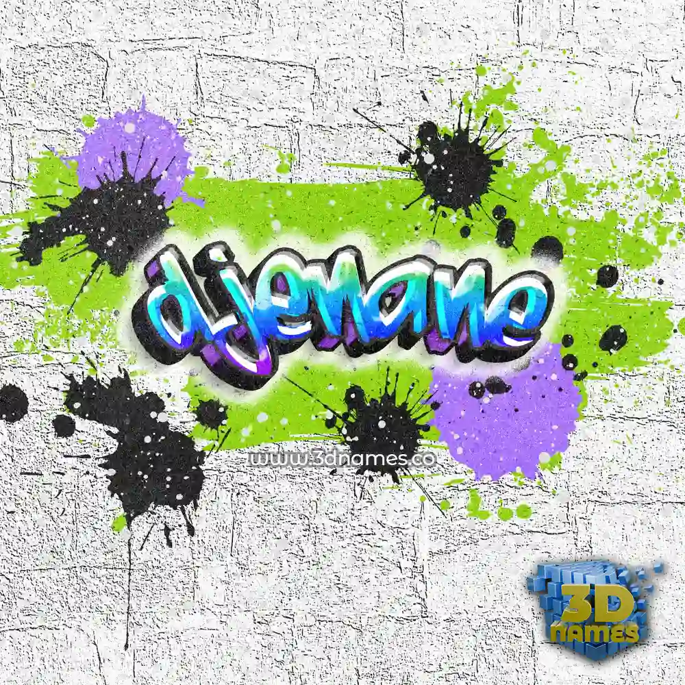 djenane in Graffiti Grunge style - 3D name wallpaper