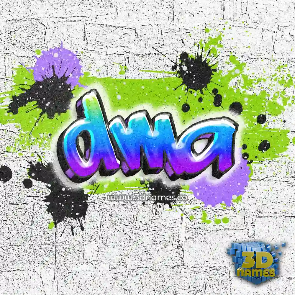 dma in Graffiti Grunge style - 3D name wallpaper