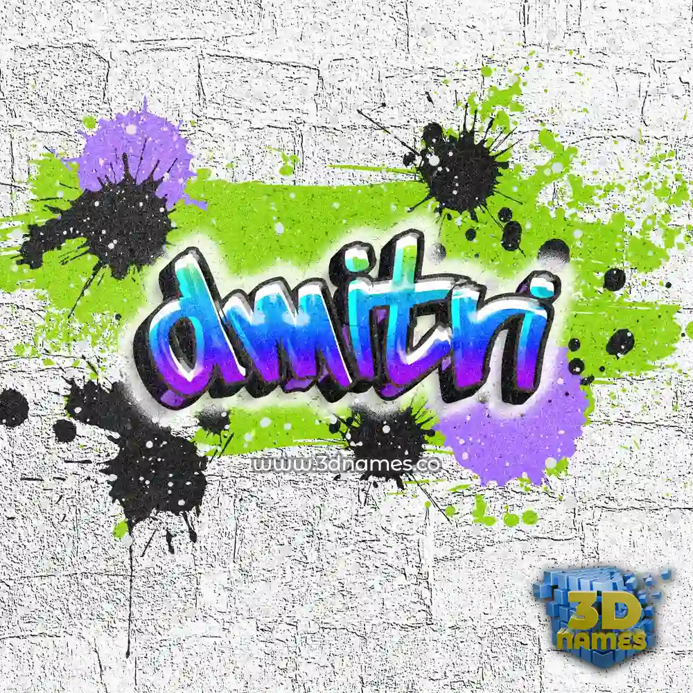 dmitri in Graffiti Grunge style - 3D name wallpaper