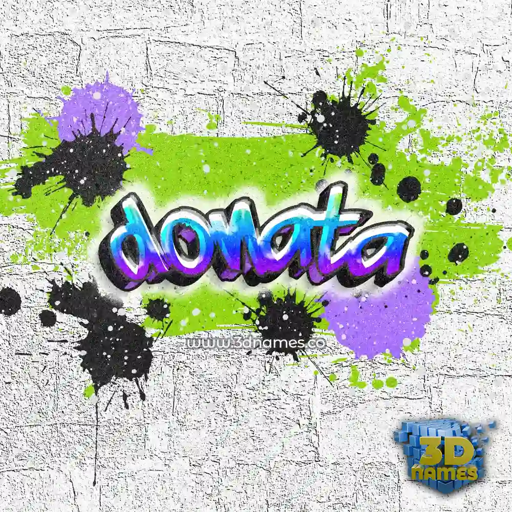 donata in Graffiti Grunge style - 3D name wallpaper