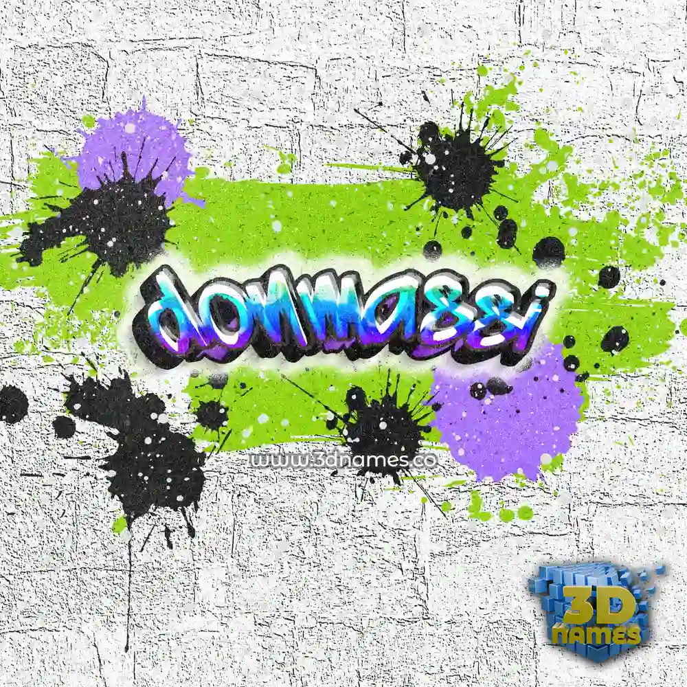 donmassi in Graffiti Grunge style - 3D name wallpaper