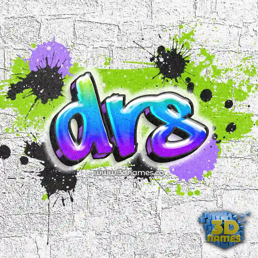 drs in Graffiti Grunge style - 3D name wallpaper