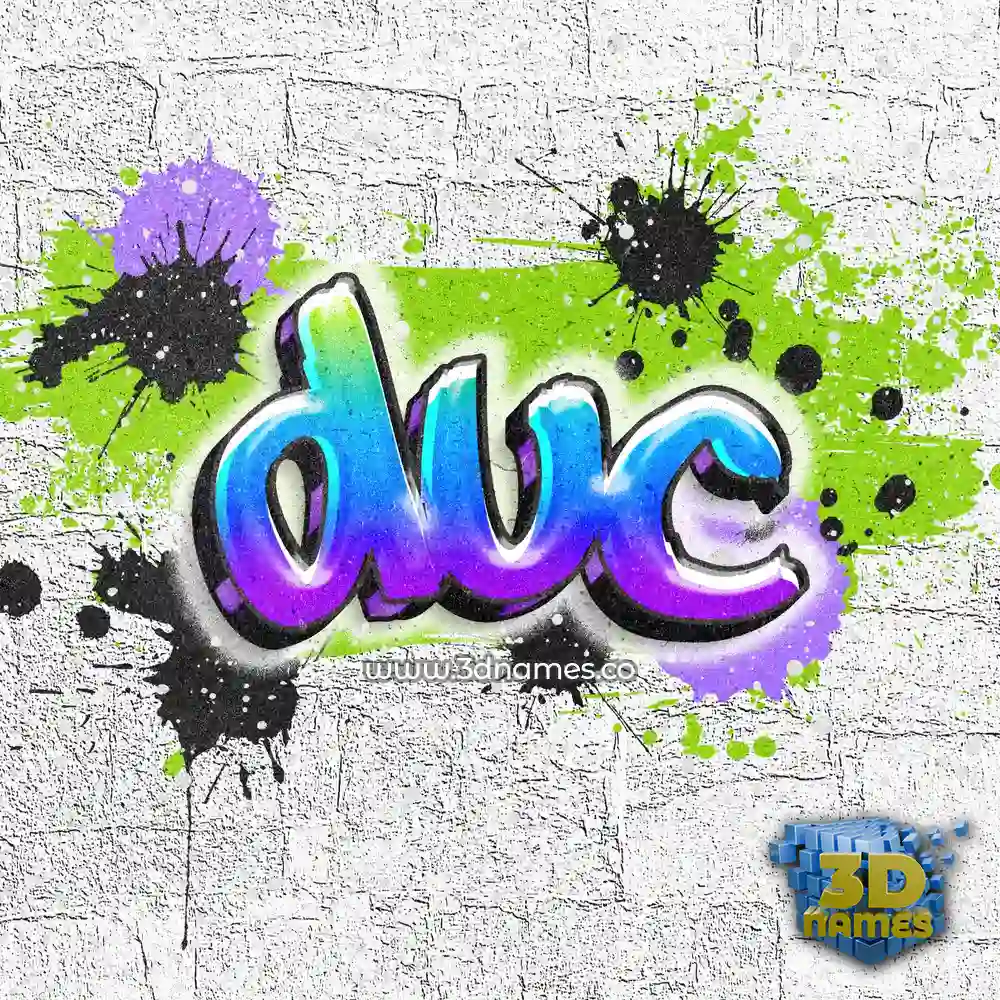 duc in Graffiti Grunge style - 3D name wallpaper