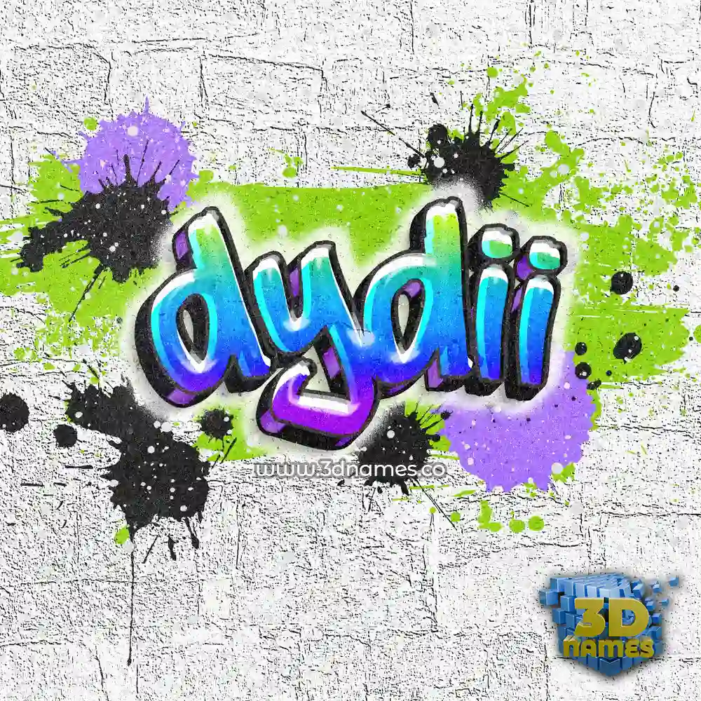 dydii in Graffiti Grunge style - 3D name wallpaper