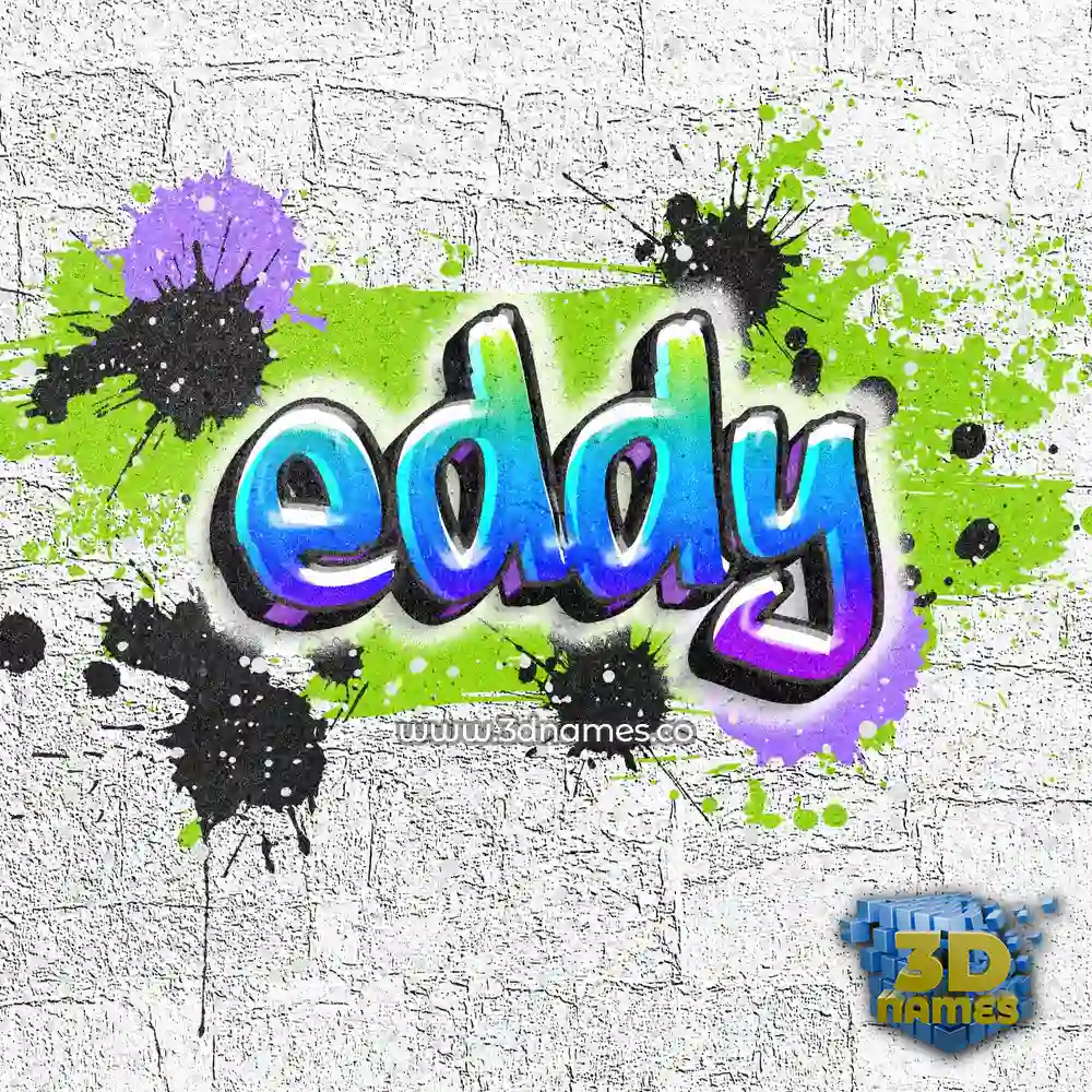 eddy in Graffiti Grunge style - 3D name wallpaper