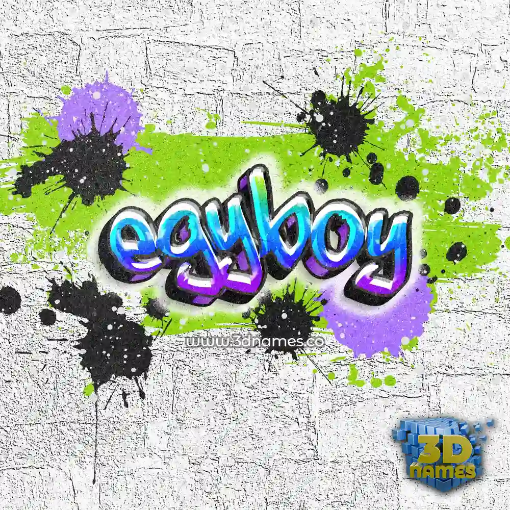 egyboy in Graffiti Grunge style - 3D name wallpaper