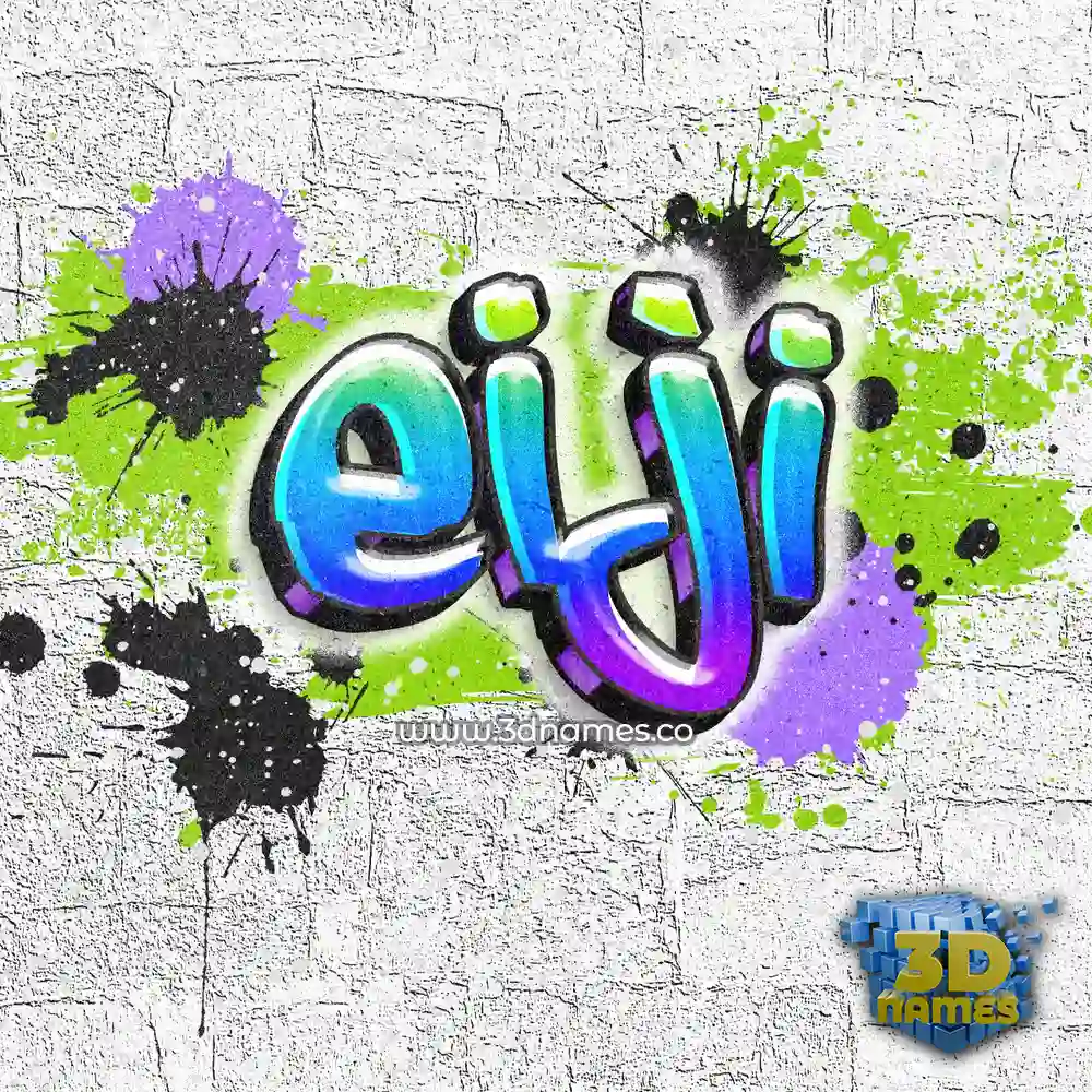 eiji in Graffiti Grunge style - 3D name wallpaper
