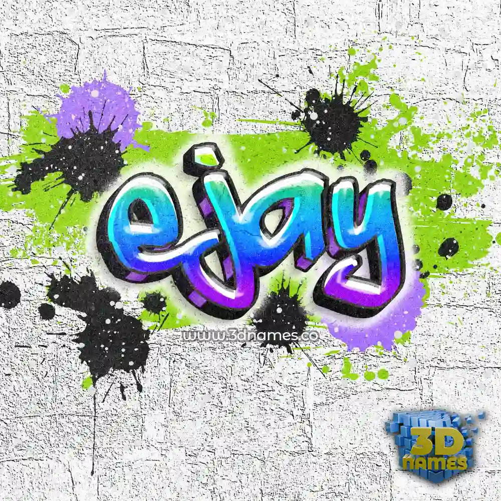 ejay in Graffiti Grunge style - 3D name wallpaper