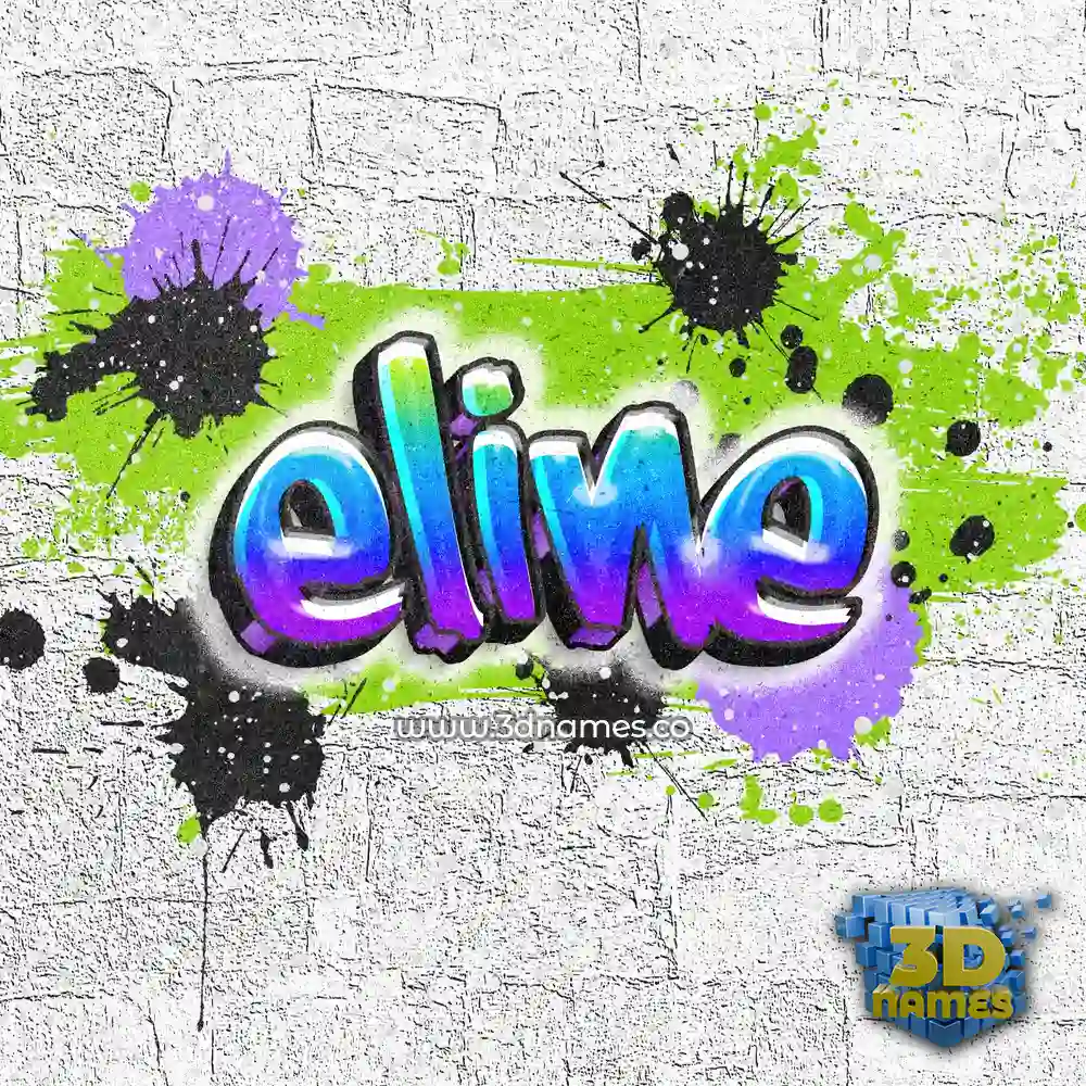 eline in Graffiti Grunge style - 3D name wallpaper